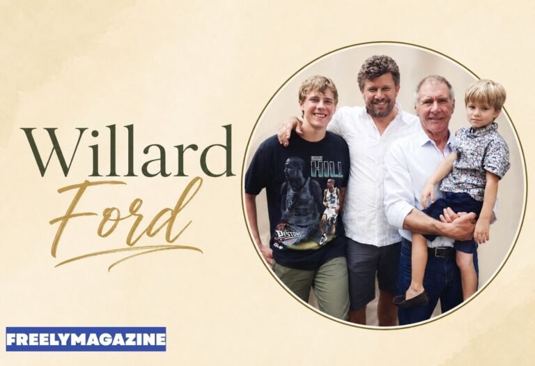 Willard Ford, entrepreneur and son of Harrison Ford, smiling in a portrait photo