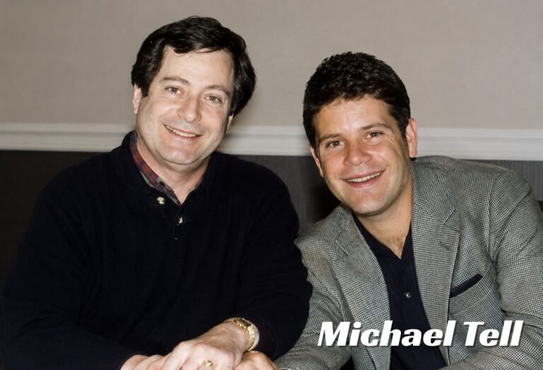 Michael Tell: The Untold Story of Patty Duke’s 13-Day Husband and Sean Astin’s Biological Father Michael Tell smiling in a portrait photo, former rock promoter and Las Vegas Israelite publisher