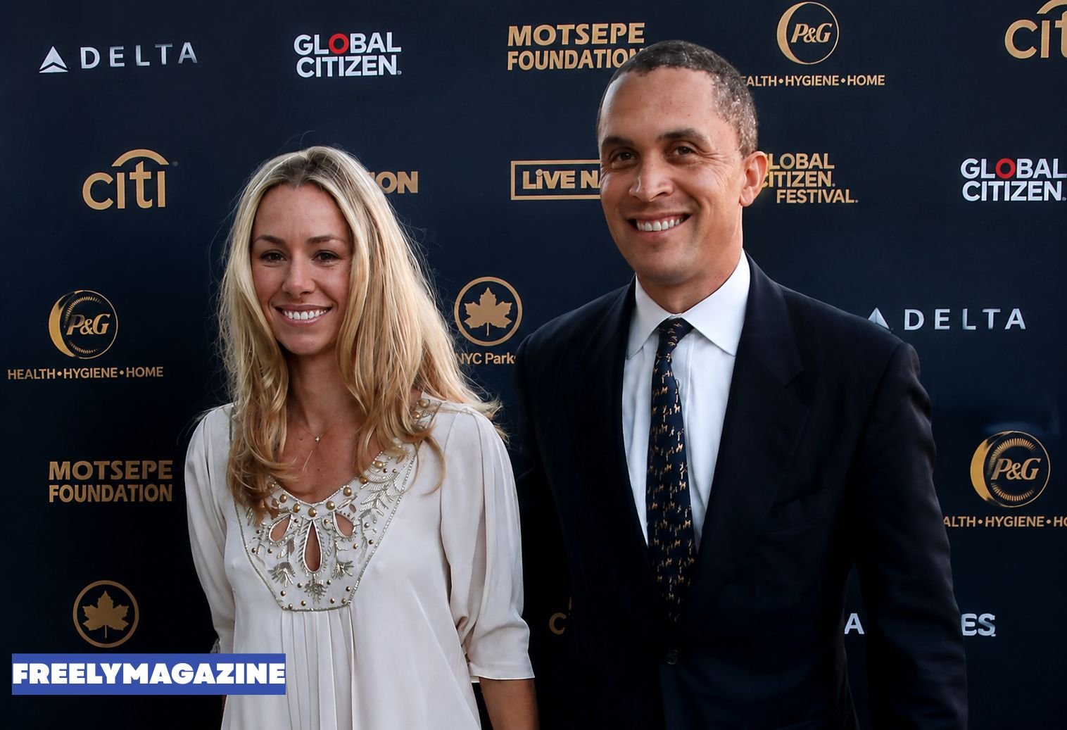 Emily Threlkeld and Harold Ford Jr. at their April 2008 wedding in Miami