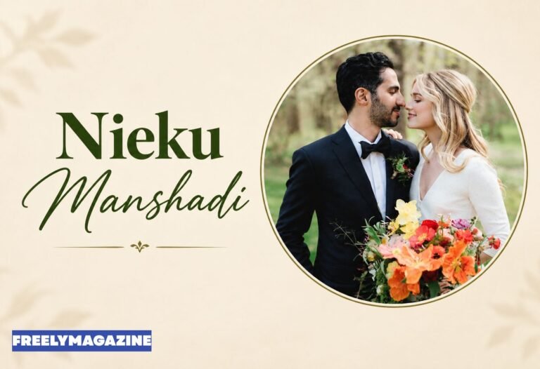 Nieku Manshadi and Elizabeth Lail at their wedding at Hasbrouck House, New York