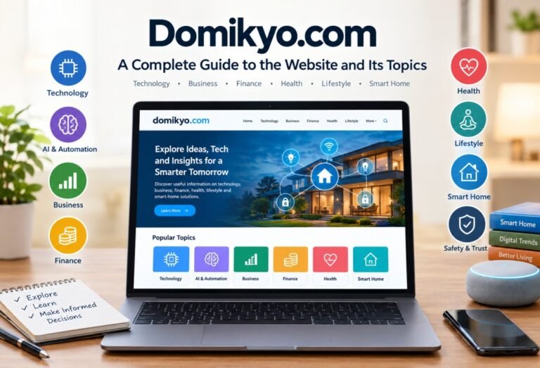 Domikyo.com: A Complete Guide to the Website and Its Topics Domikyo.com complete guide featuring technology, AI, business, finance, health, lifestyle, and smart-home technology.