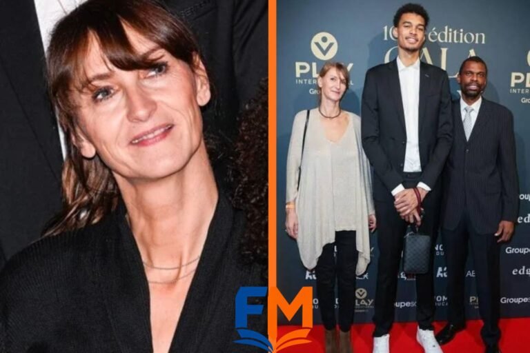 Elodie de Fautereau, French basketball coach and mother of Victor Wembanyama, at a youth basketball gym
