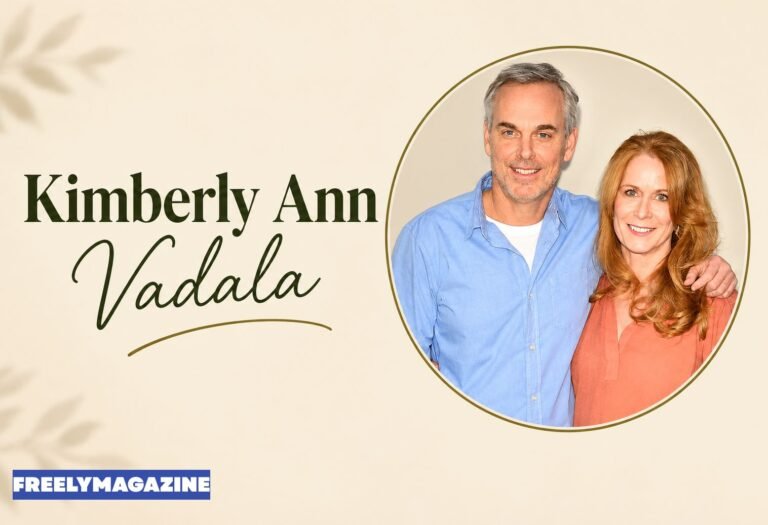 Kimberly Ann Vadala profile graphic showing marriage, children, career and life today